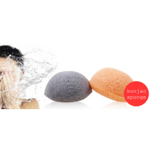 Deixando sua pele extremamente limpa e renovada Forma de coração natural Esponja de konjac, esponja de konjac, esponjas faciais de konjac